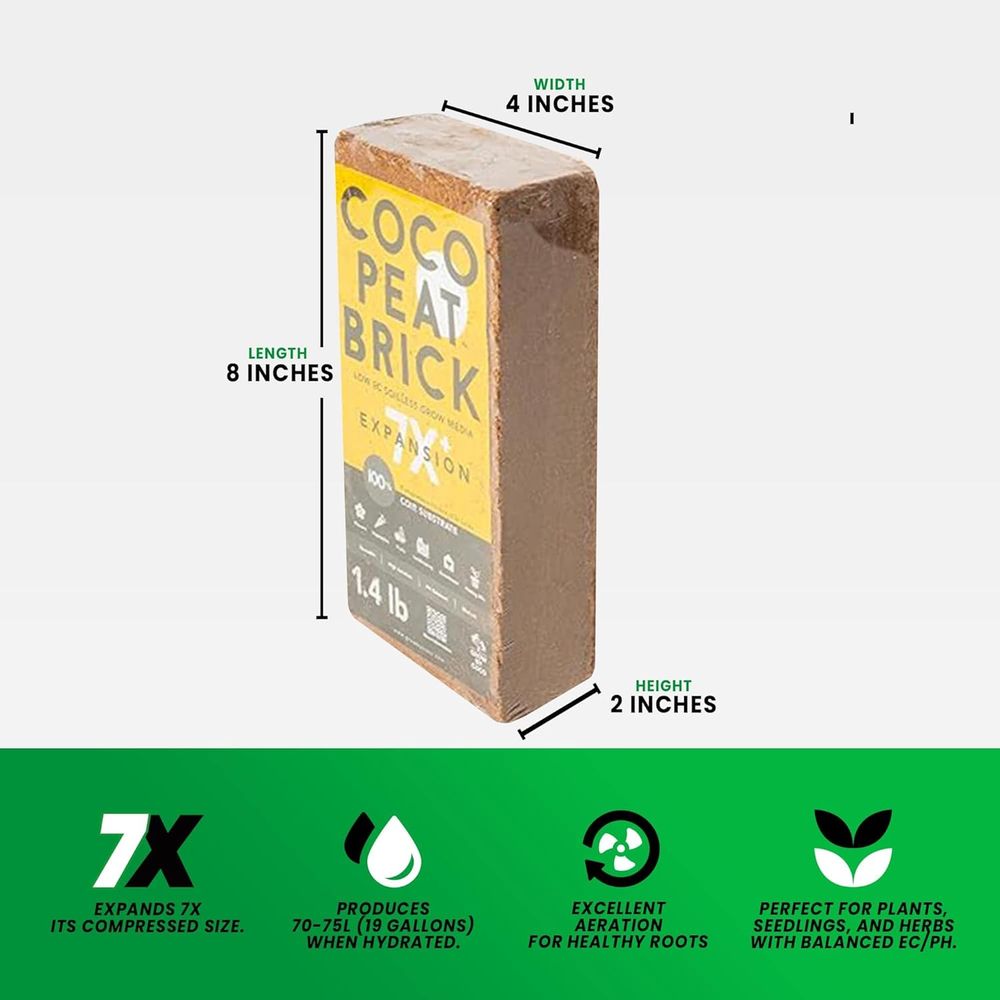 650g Baksteen - Premium Biolog - Substrate Coconut Fiber recensie en prijs